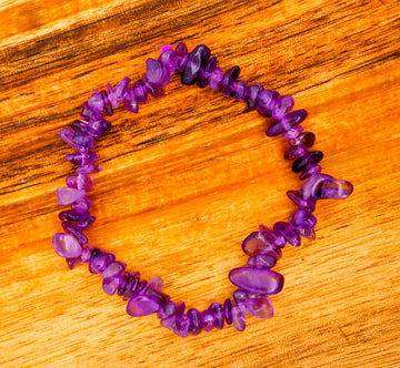 Amethyst Chip Bracelet