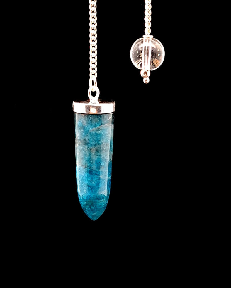 Apatite Pendulum - Silver Plated