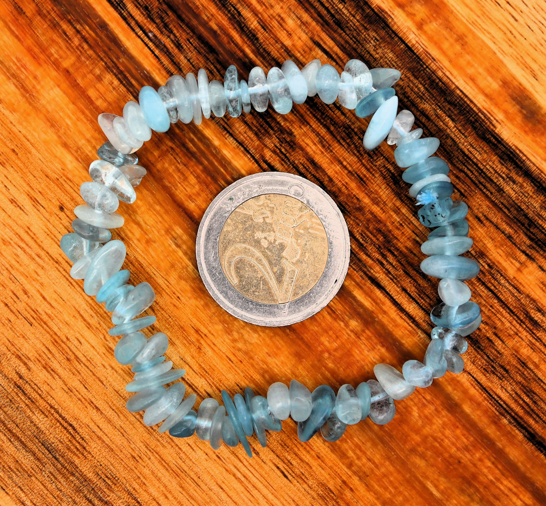 Aquamarine Chip Bracelet