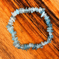 Aquamarine Chip Bracelet