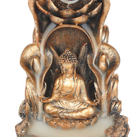 Bronze Finish Buddha Backflow Incense Burner