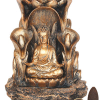 Bronze Finish Buddha Backflow Incense Burner