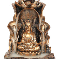 Bronze Finish Buddha Backflow Incense Burner