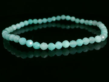 Amazonite 4mm Faceted Bracelet