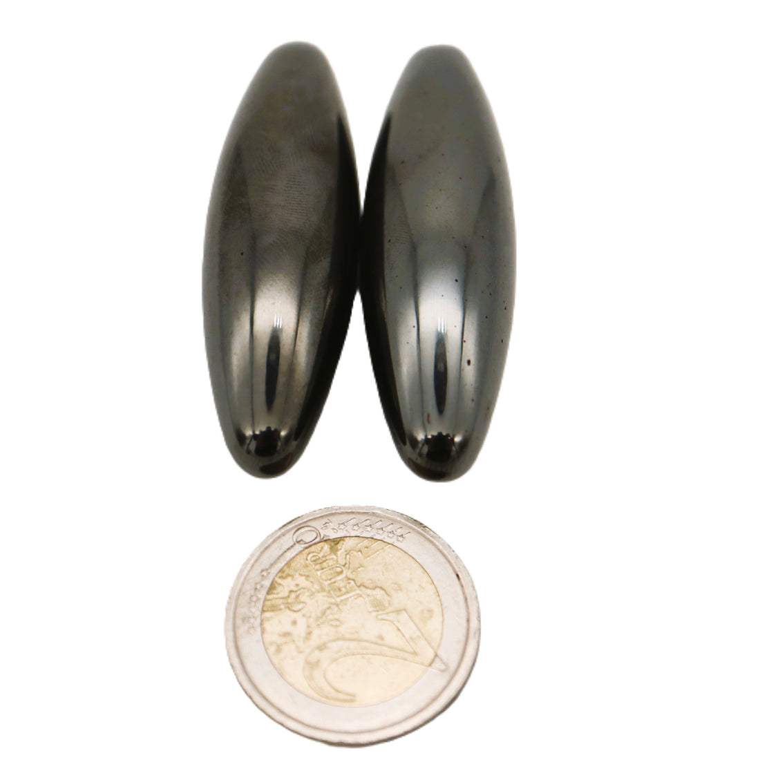 Hematite Magnet Oval - A Pair