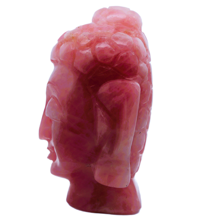 Rose Quartz Buddha Head