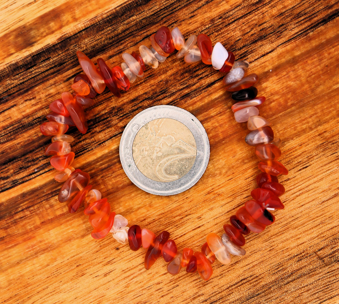 Carnelian Chip Bracelet