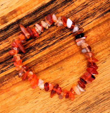 Carnelian Chip Bracelet