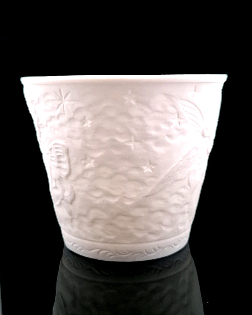 Porcelain Tealight Holder - Cherubs