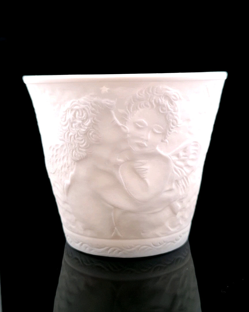 Porcelain Tealight Holder - Cherubs