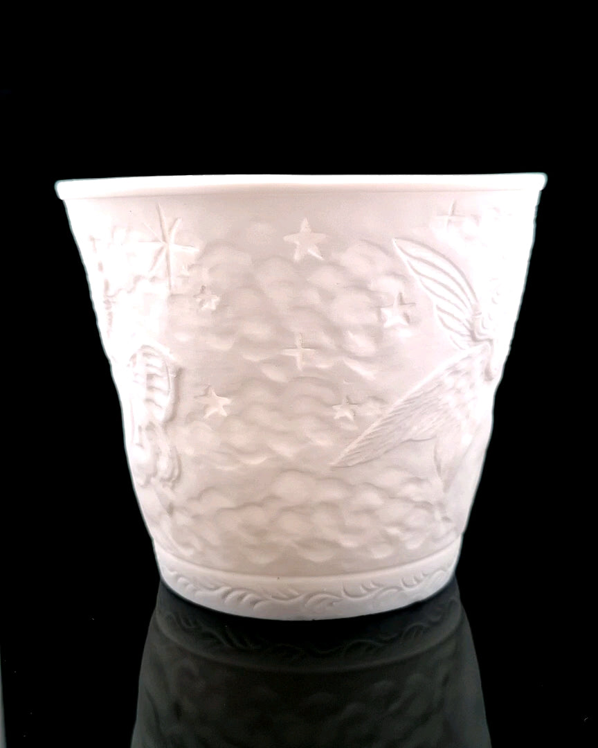 Porcelain Tealight Holder - Cherubs