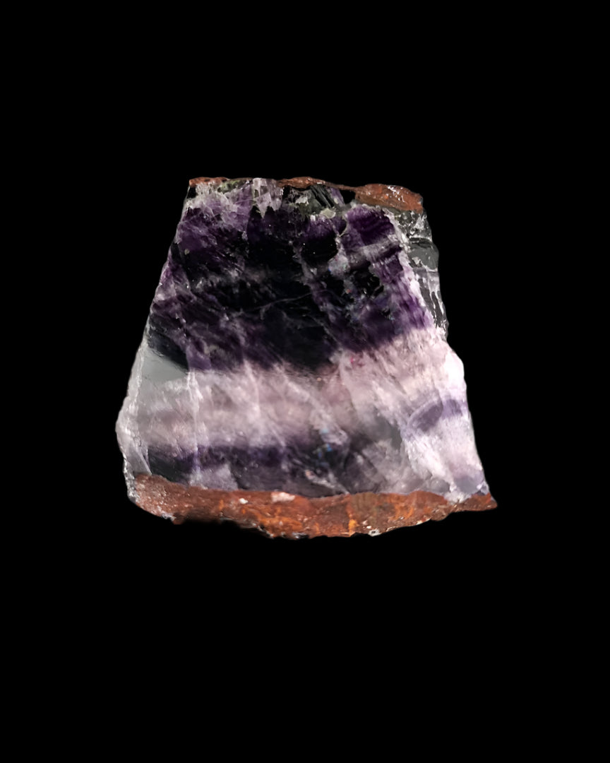 Rainbow Fluorite Slices - One Piece
