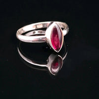 Garnet, Sterling Silver Ring