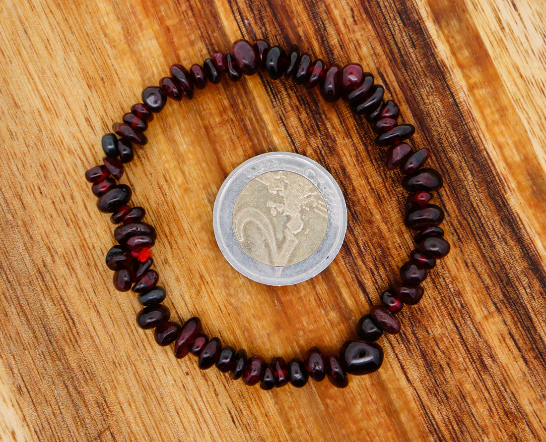 Garnet Chip Bracelet