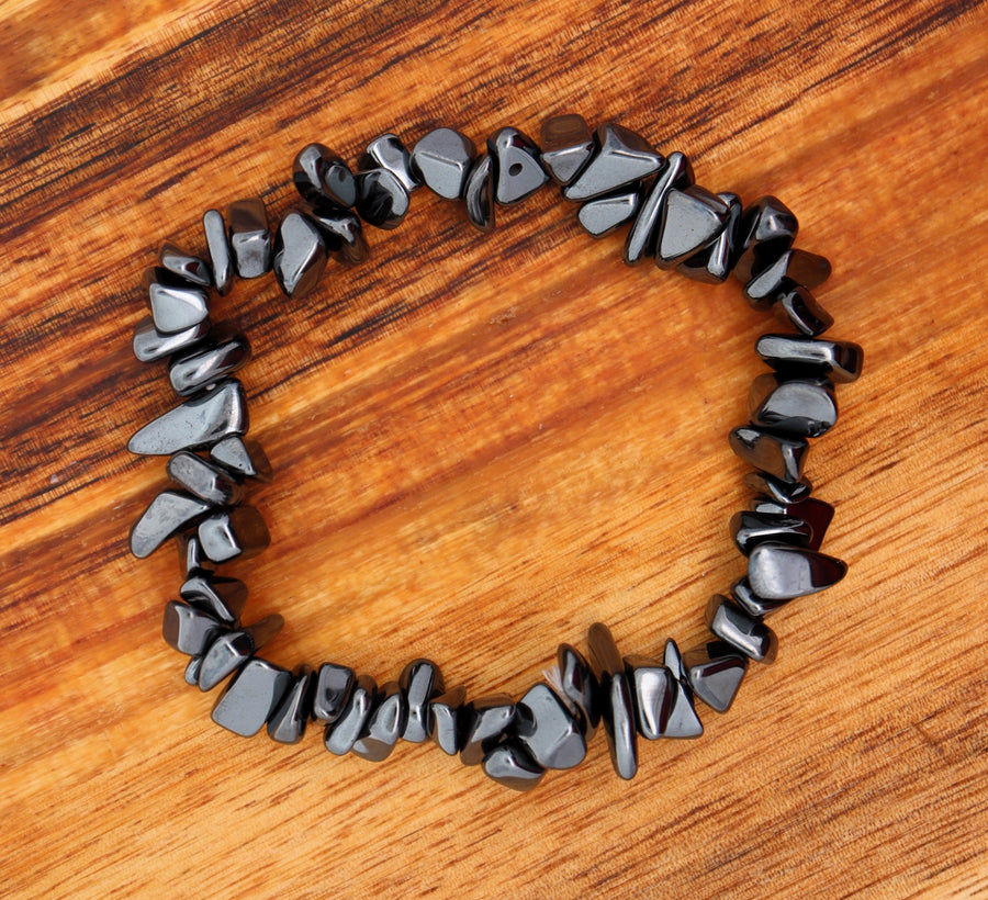 Hematite Chip Bracelet