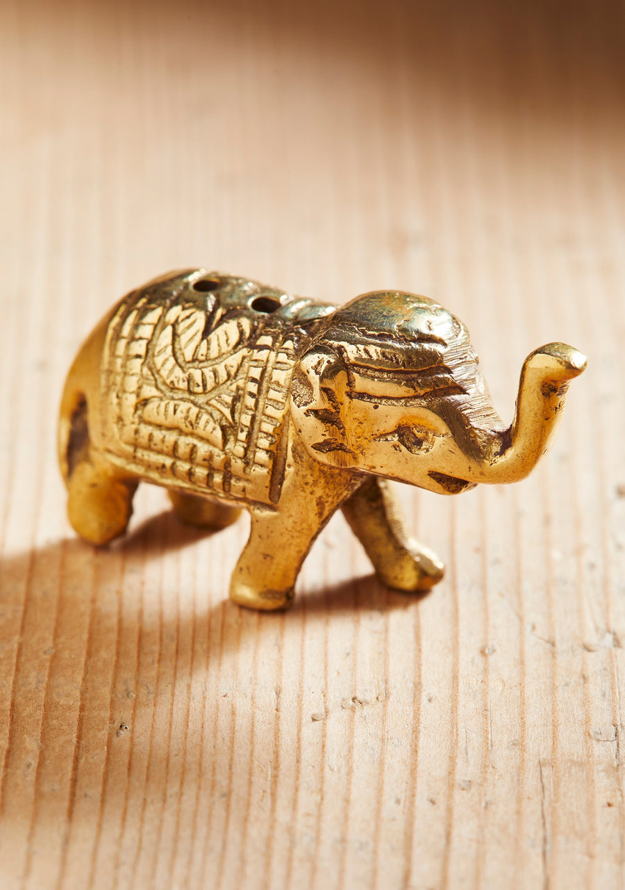 Brass Elephant - Incense Holder