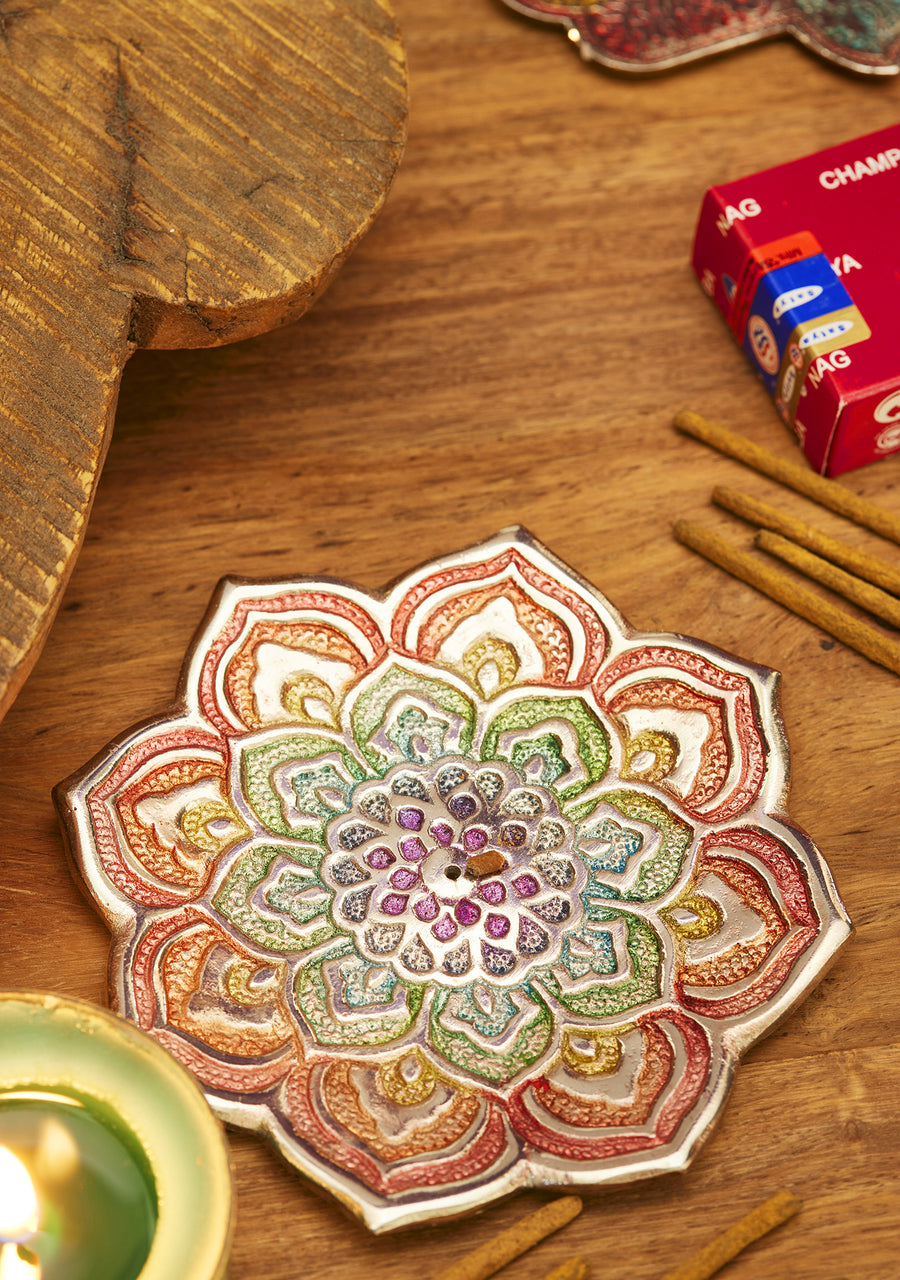 Rainbow Mandala Incense Holder