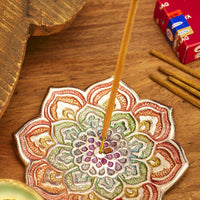 Rainbow Mandala Incense Holder