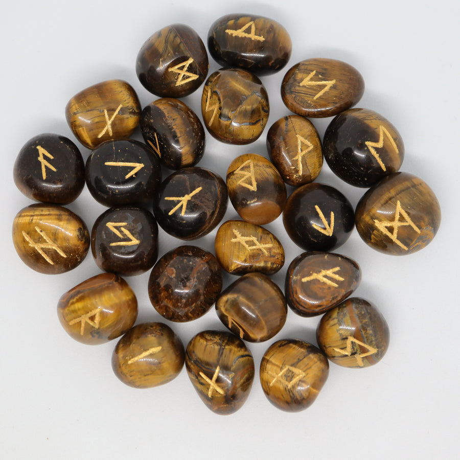 Tiger Eye Rune Oracle Set