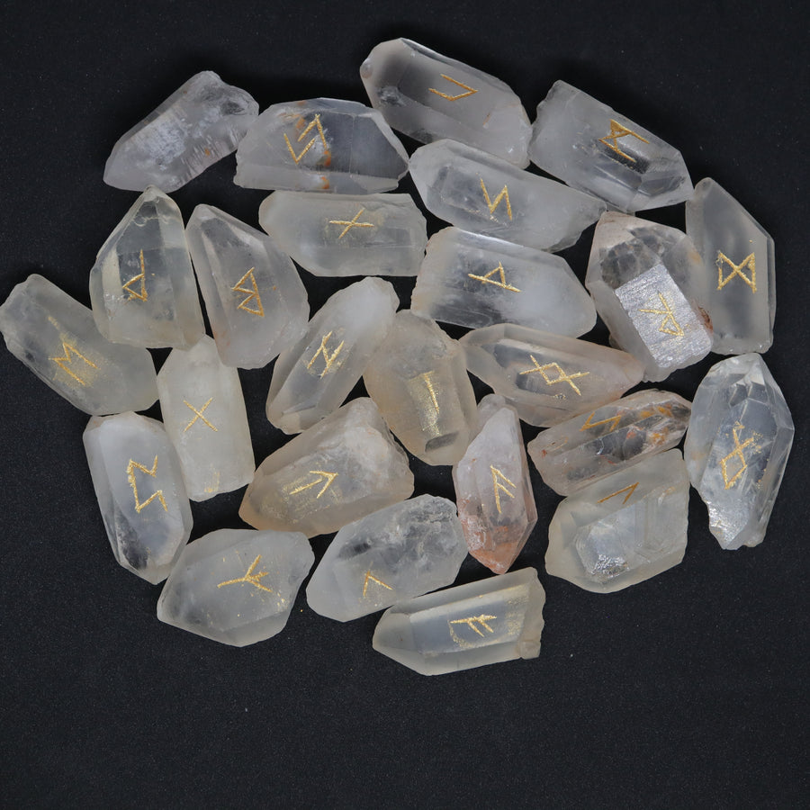 Quartz, Clear Rune Oracle Set – Dervish Online Shop