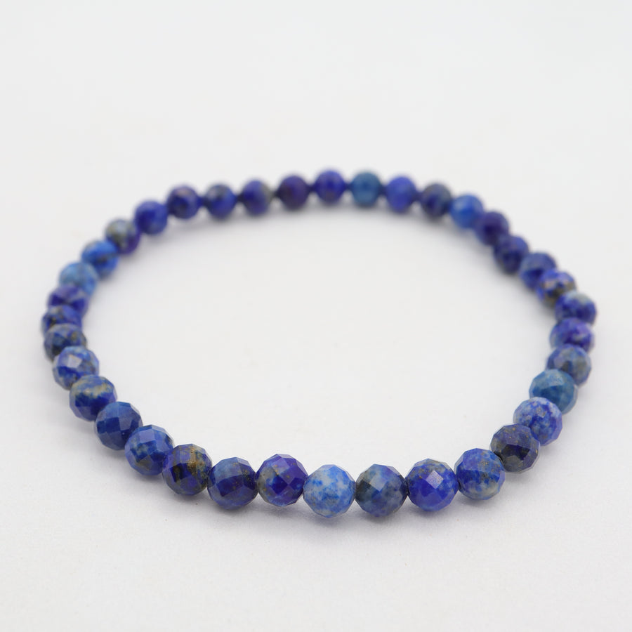 Lapis Lazuli Faceted Bracelet - 5mm