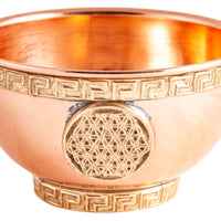 Copper Incense Bowl - Flower of Life