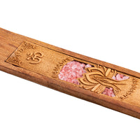 Namaste with Rose Quartz Incense Holder