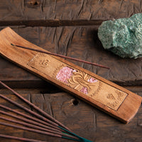 Namaste with Rose Quartz Incense Holder