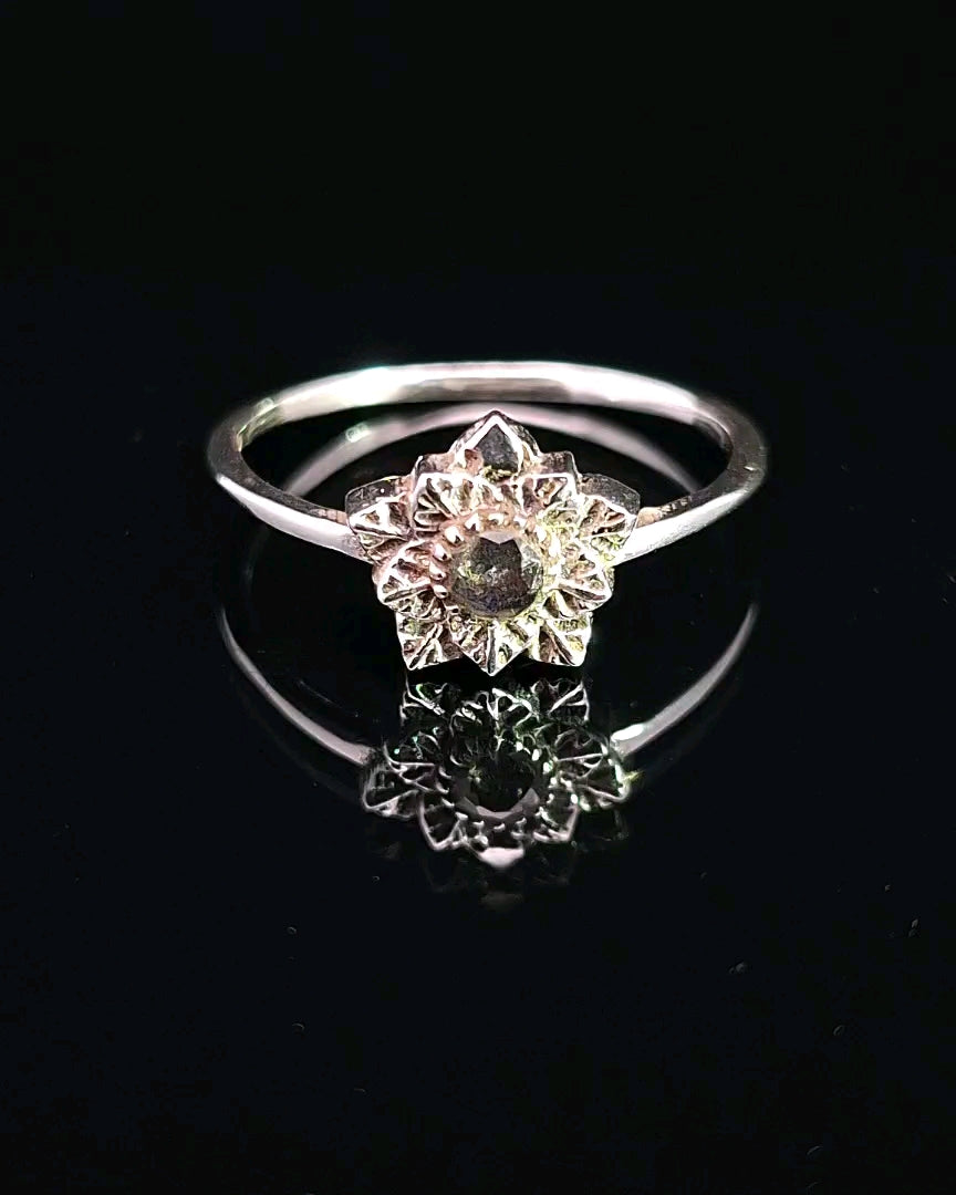 Labradorite, Faceted Sterling Silver Ring