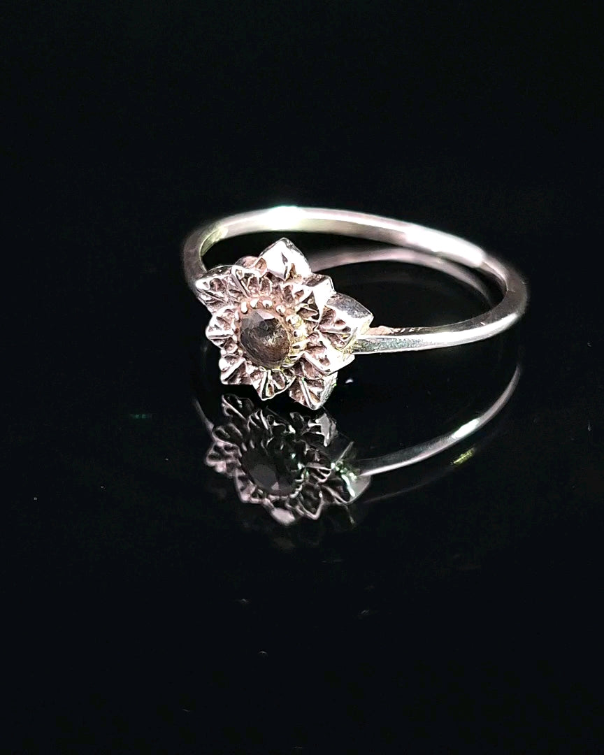 Labradorite, Faceted Sterling Silver Ring
