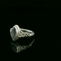 Labradorite, Faceted Sterling Silver Ring