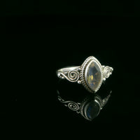 Labradorite, Faceted Sterling Silver Ring