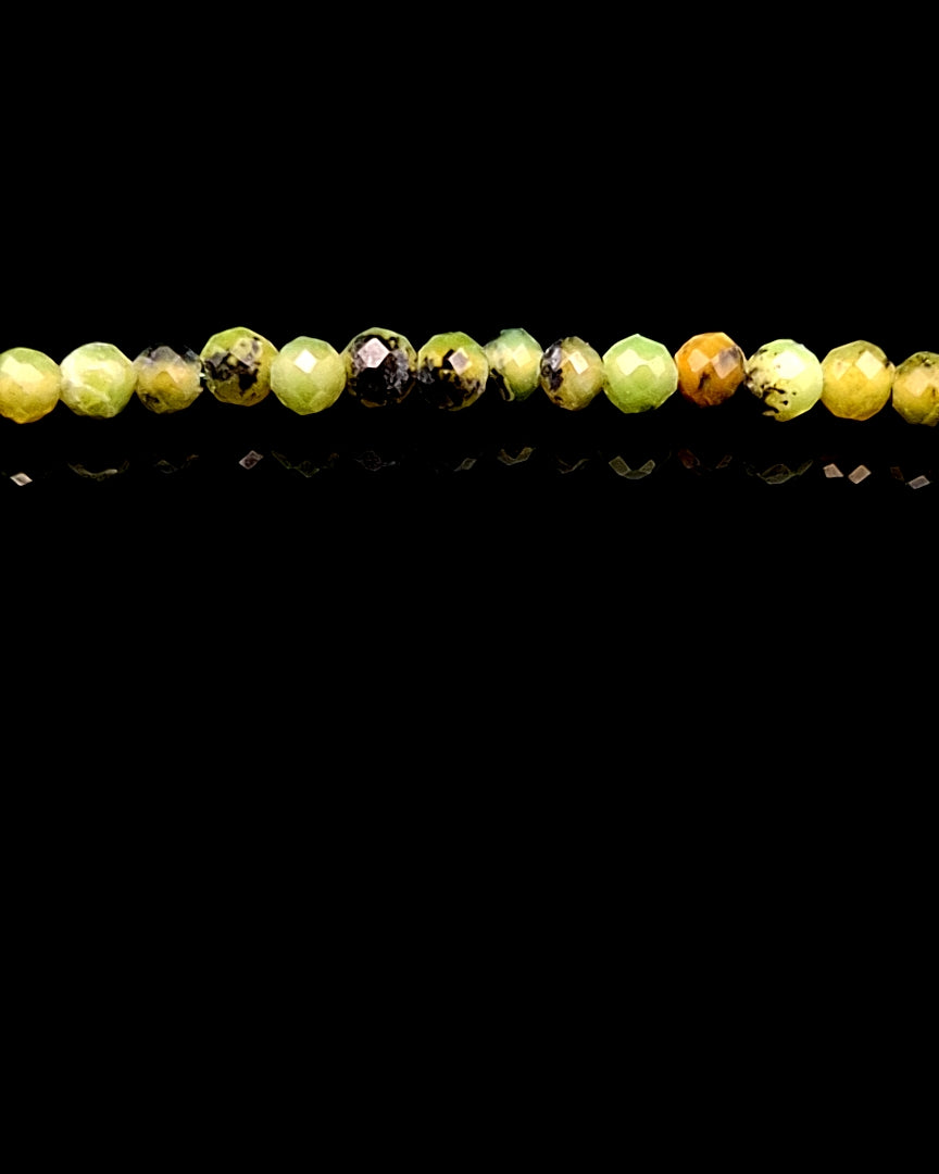 Jade, Canadian 2mm Faceted Necklace