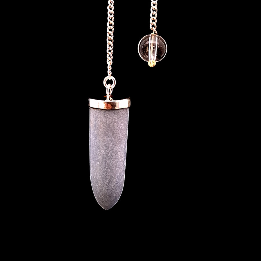 Angelite Pendulum - Silver Plated