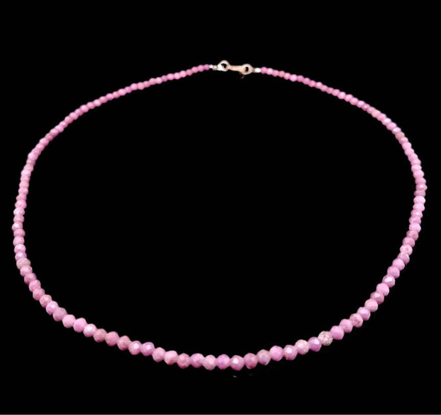 Phosphosiderite 3mm - Silver Plated