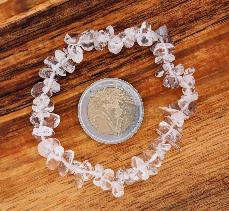 Quartz, Clear, Chip Bracelet