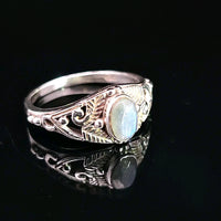 Labradorite, Faceted Sterling Silver Ring