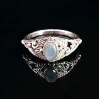 Labradorite, Faceted Sterling Silver Ring