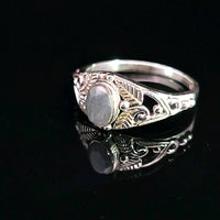 Labradorite, Faceted Sterling Silver Ring