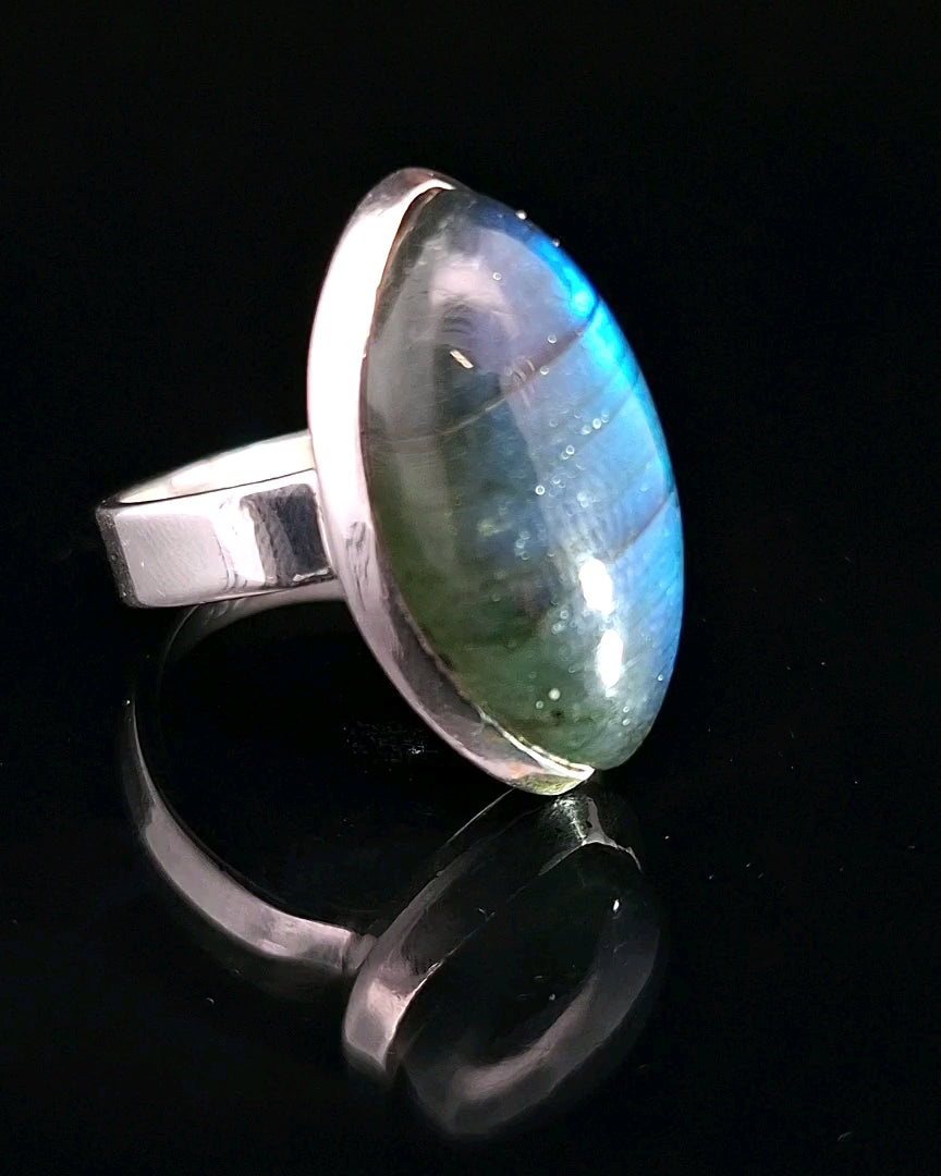 Labradorite, Sterling Silver Ring