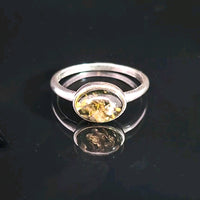 Amber, Sterling Silver Ring
