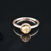 Amber, Sterling Silver Ring
