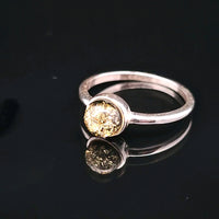 Amber, Sterling Silver Ring