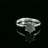 Labradorite, Faceted Sterling Silver Ring