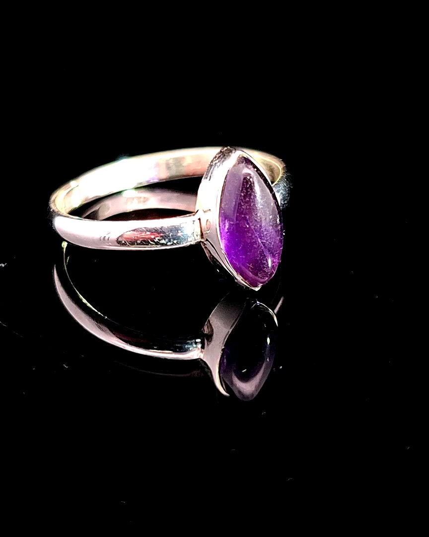 Amethyst Sterling Silver Ring