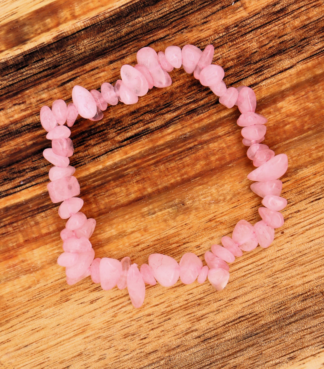 Quartz, Rose, Chip Bracelet