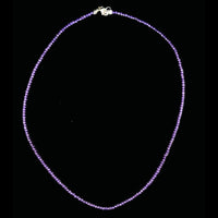 Amethyst 2.5mm Faceted Necklace
