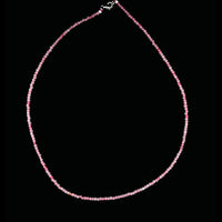 Rhodonite & Rose Quartz 2mm Faceted Necklace