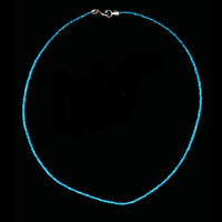 Apatite, Neon 2mm Faceted Necklace