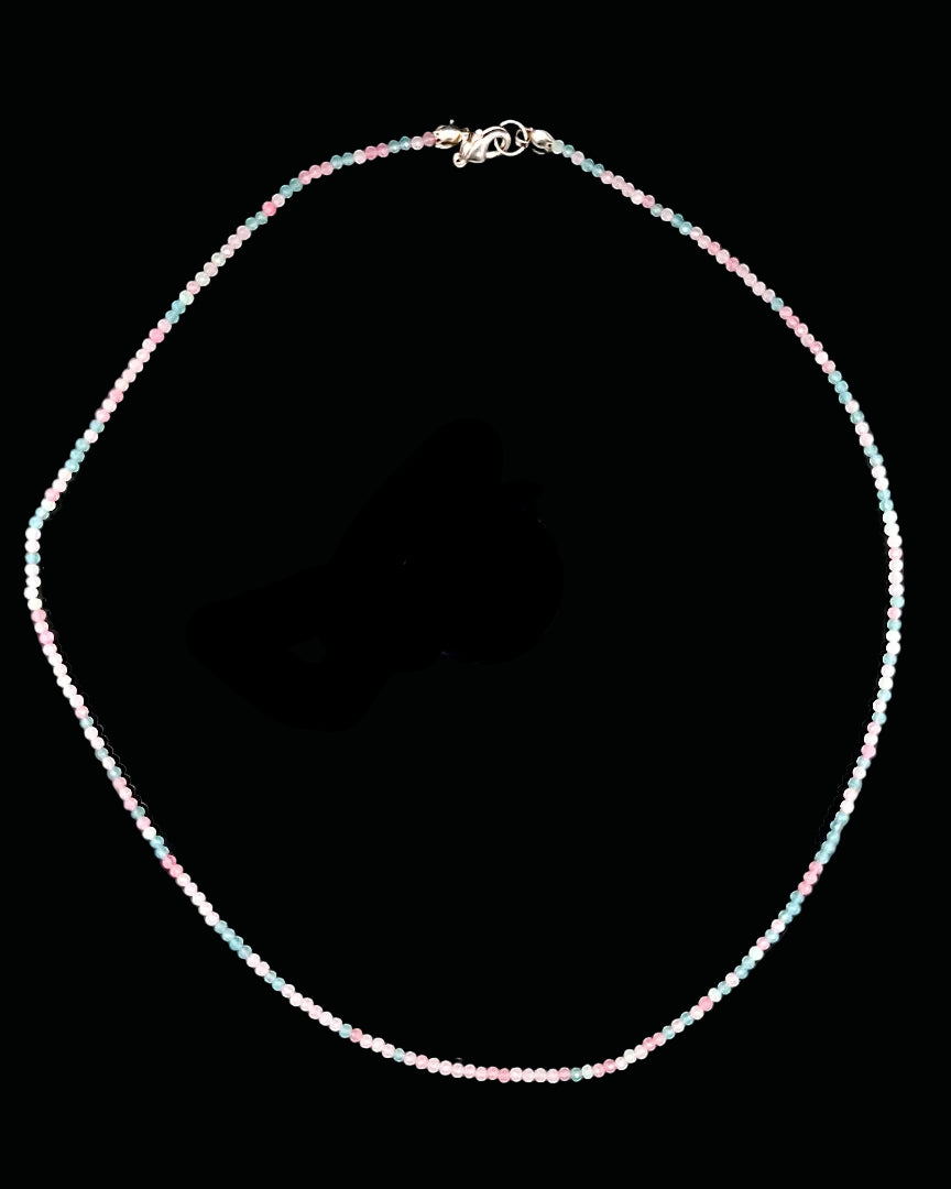 Beryl 2mm Faceted Necklace